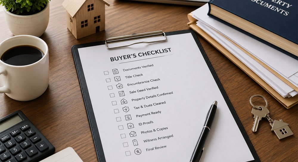checklist before you buy property